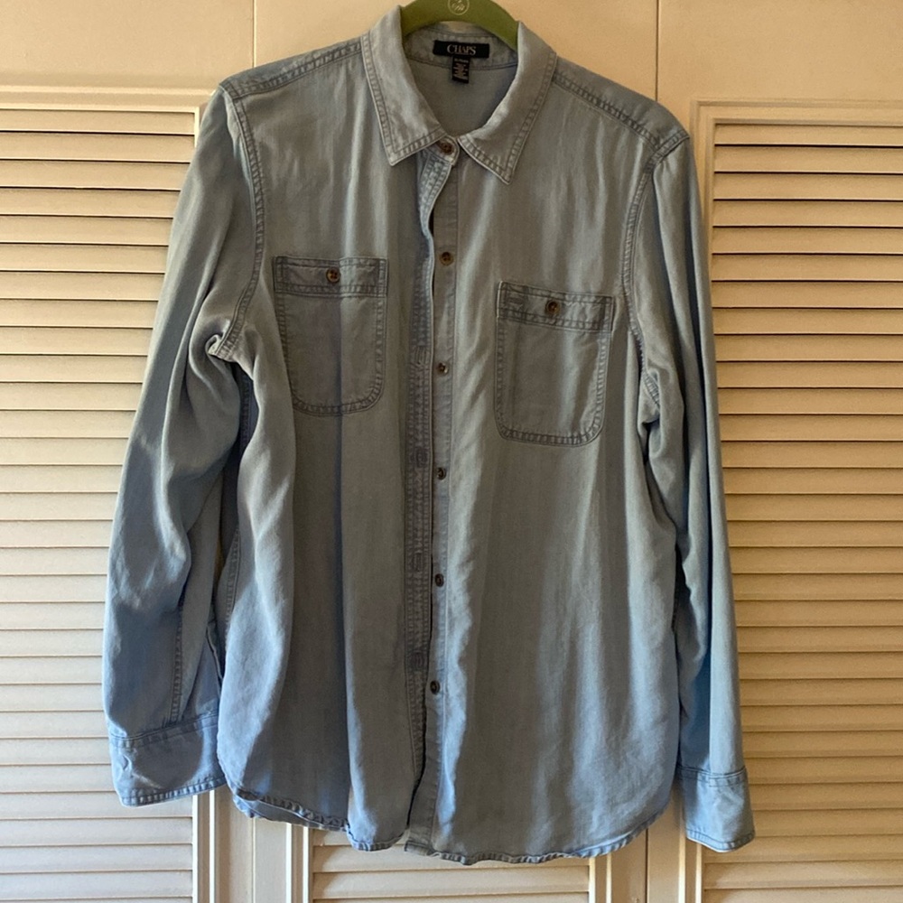 Chaps denim button down